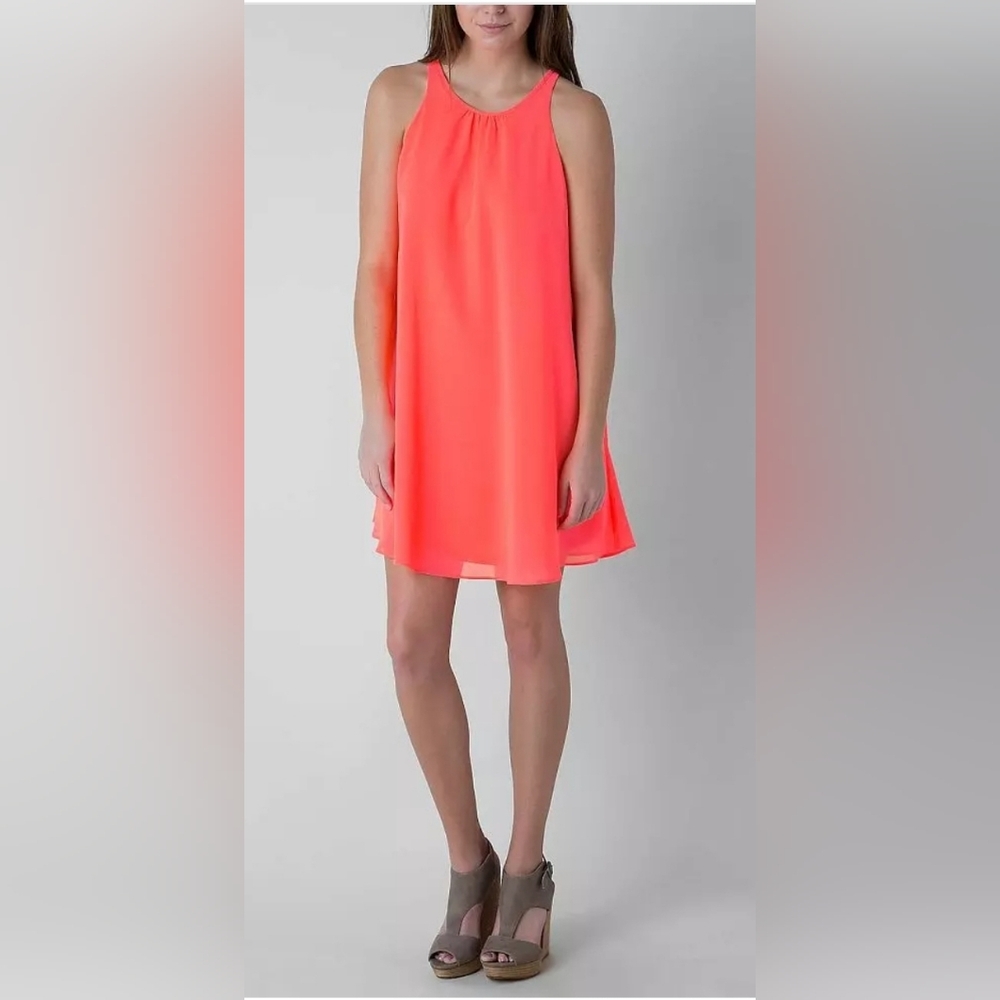 Vintage Ark & Co. Neon Coral Dress